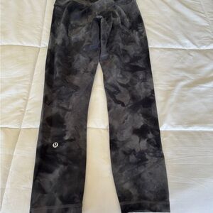 Lululemon Align High-Rise Crop Black Tie-Dye Leggings